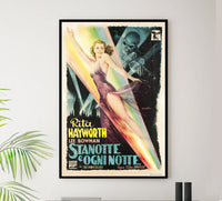 Tonight and Every Night 1945 - Rita Hayworth - Italy - Classic Movie Poster
