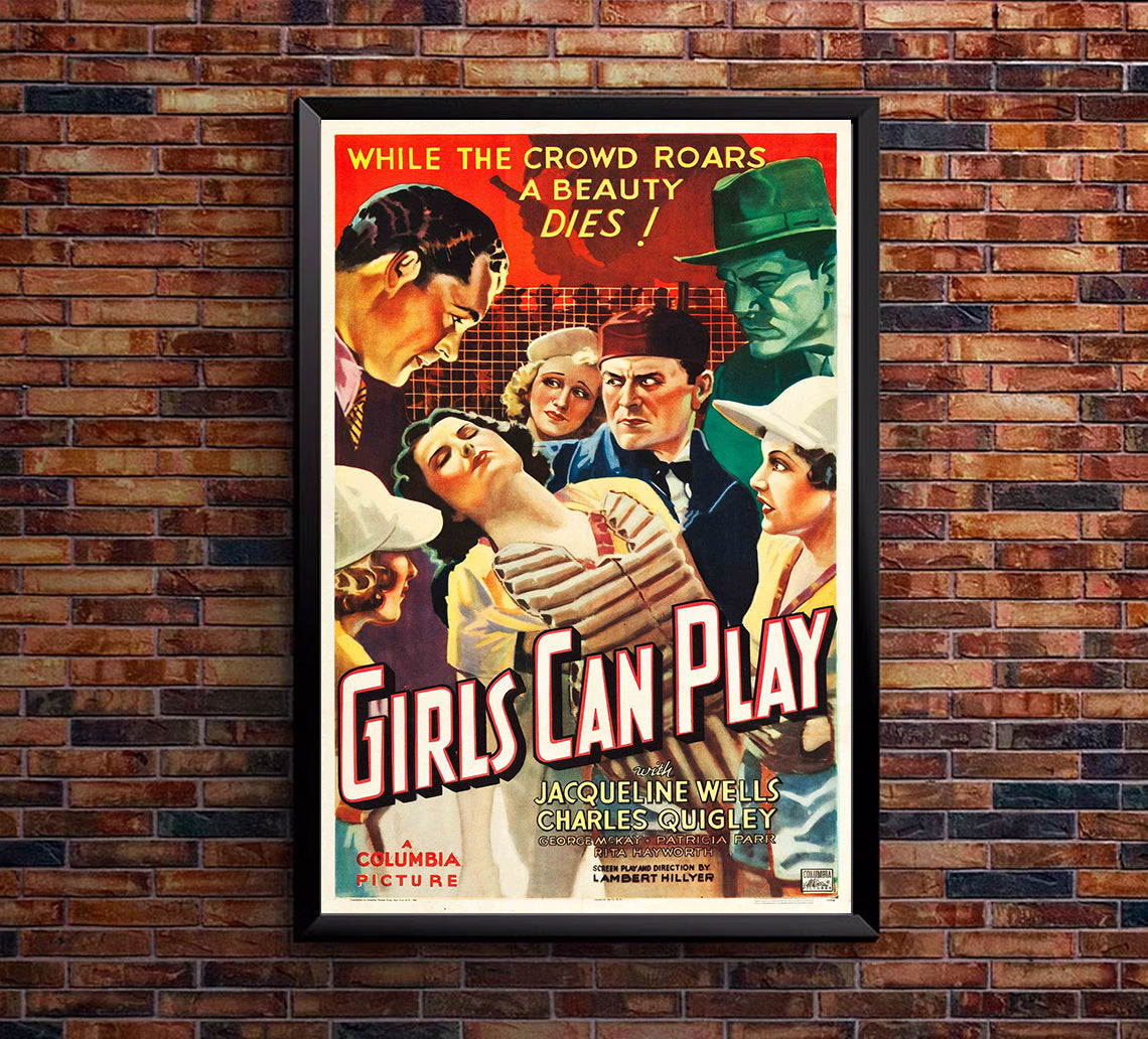 Girls Can Play 1937 - Rita Hayworth - US - Classic Movie Poster