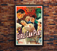 Girls Can Play 1937 - Rita Hayworth - US - Classic Movie Poster