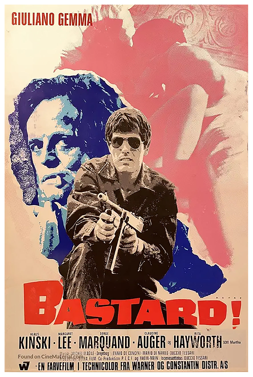 I bastardi 1968 - Rita Hayworth - Denmark - Classic Movie Poster