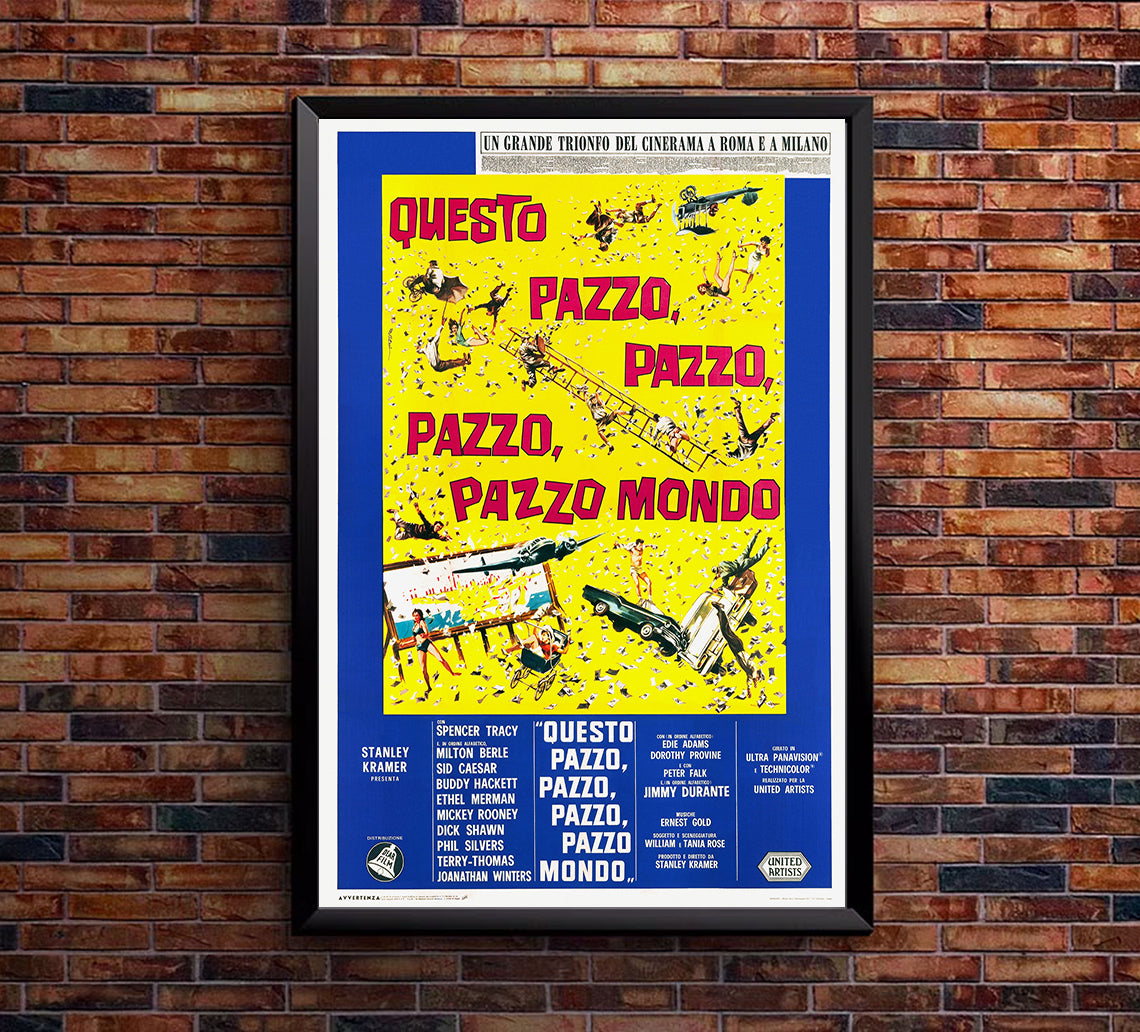 It's a Mad Mad Mad Mad World 1963 - Italy - v1 - Classic Movie Poster