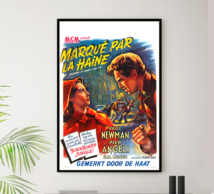Somebody Up There Likes Me 1956 - Paul Newman - Belgium - Classic Movie Poster