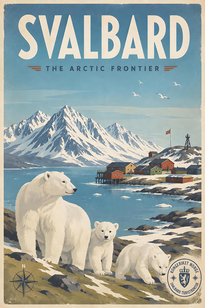 Norway - Svalbard - Vintage Tourism Travel Poster
