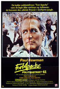 Fort Apache the Bronx 1981 - Paul Newman - Denmark - Classic Movie Poster
