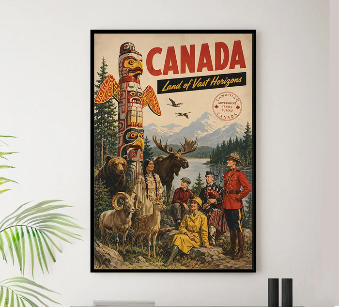 Canada - Vacations Unlimited - Vintage Tourism Travel Poster