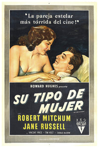 His Kind of Woman 1951 - Argentina - v1 - Classic Movie Poster