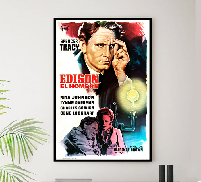 Edison, the Man 1940 - Spain - v1 - Classic Movie Poster