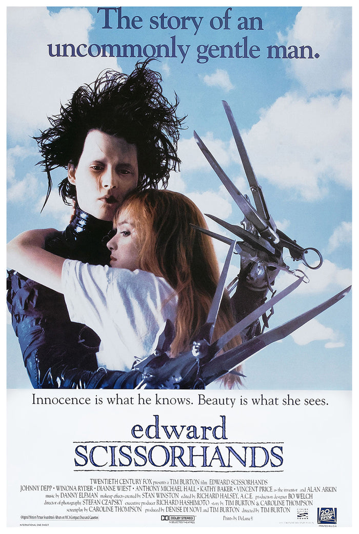 Edward Scissorhands 1990 - US - v1 - Classic Movie Poster