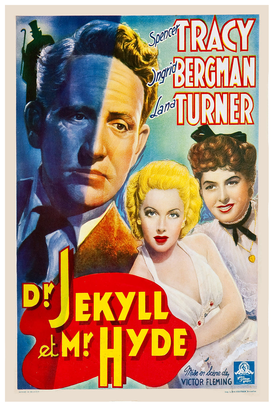 Dr. Jekyll and Mr. Hyde 1941 - Belgium - v1 - Classic Movie Poster