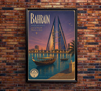 Bahrain - Tourism - v1 - Vintage Travel Poster