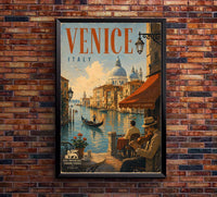 Italy - Venice 3 - Vintage Tourism Travel Poster