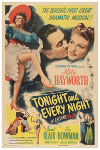 Tonight and Every Night 1945 - Rita Hayworth - US - Classic Movie Poster