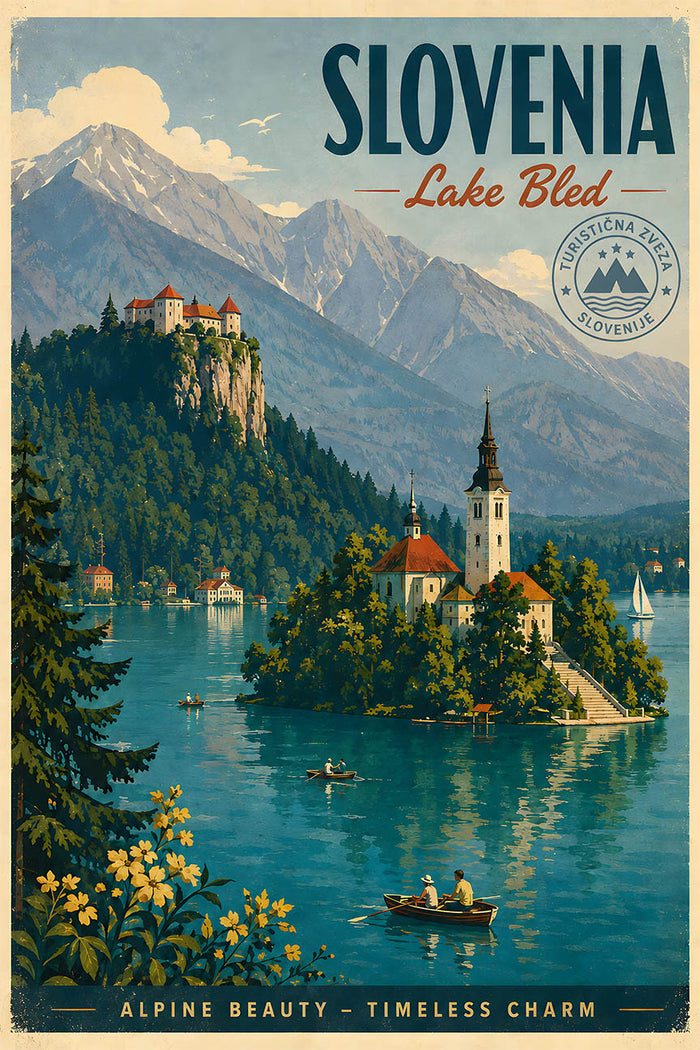 Slovenia - Tourism - v1 - Vintage Travel Poster