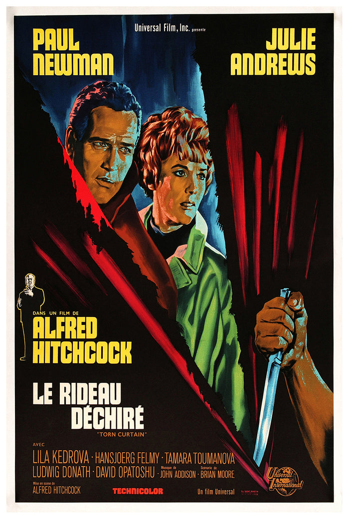Torn Curtain 1966 - Paul Newman - France - Classic Movie Poster