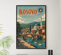 Kosovo - Tourism - v1 - Vintage Travel Poster