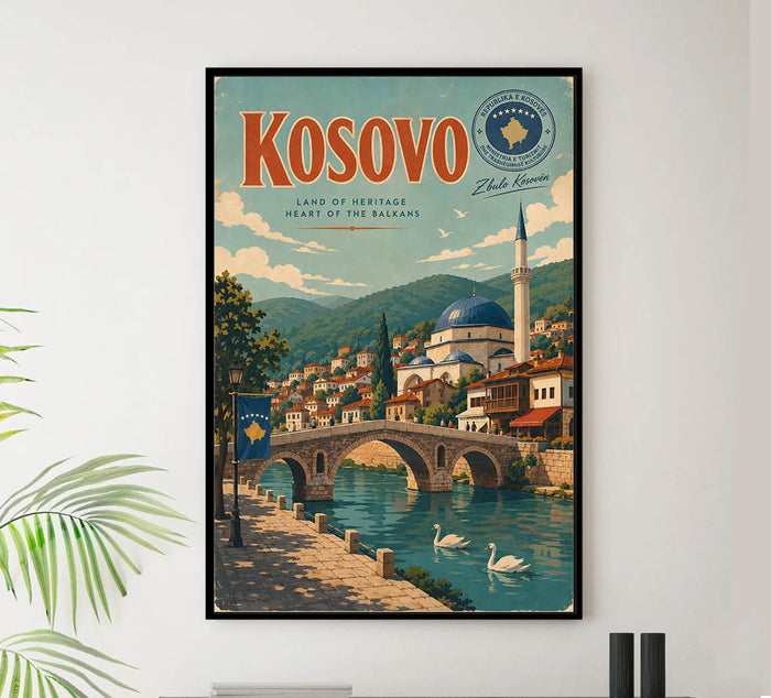 Kosovo - Tourism - v1 - Vintage Travel Poster