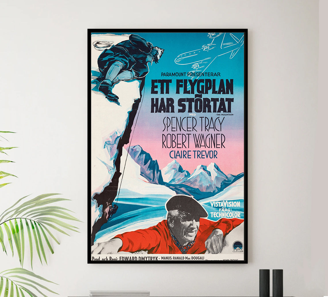 The Mountain 1956 - Sweden - v1 - Classic Movie Poster