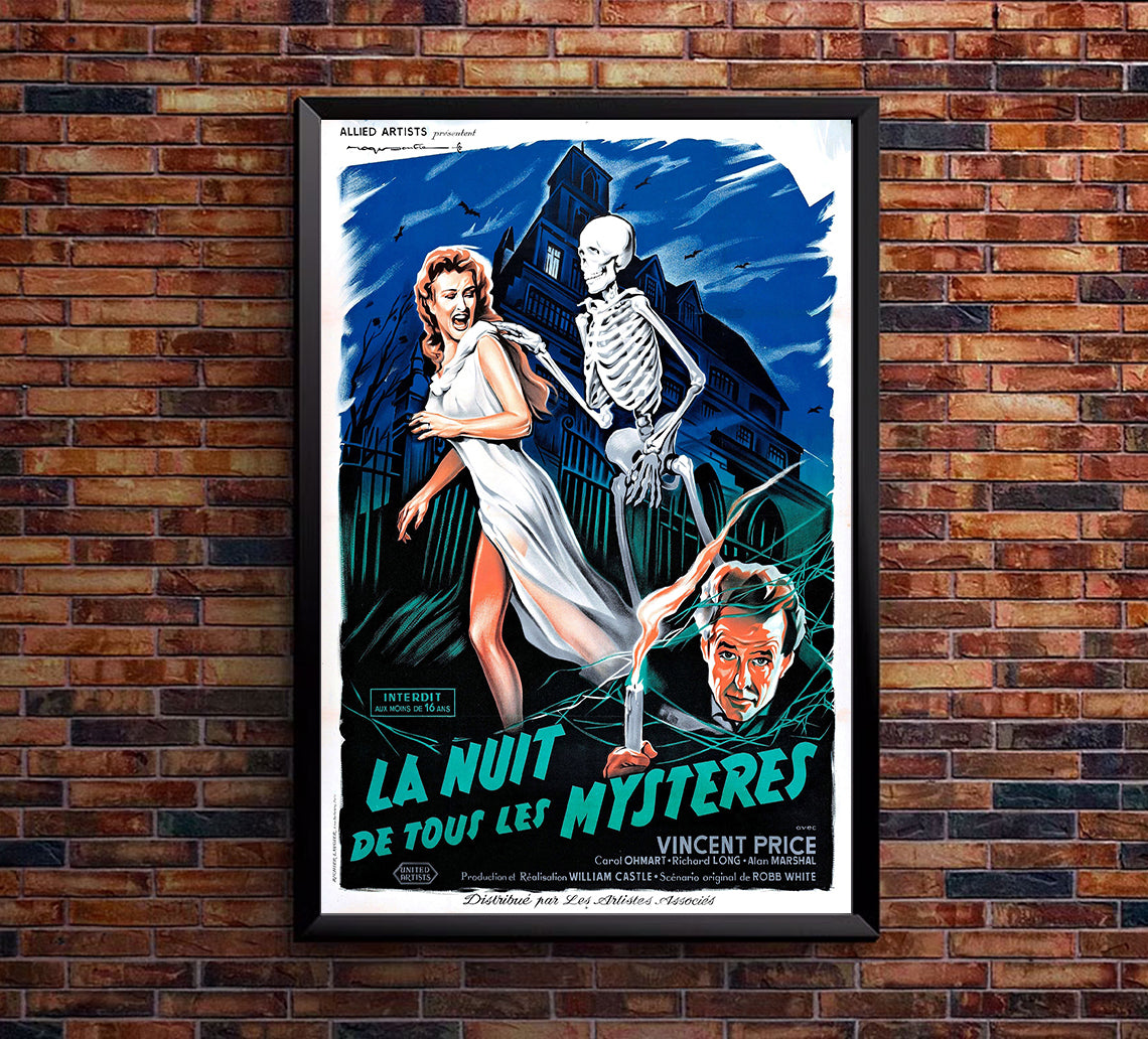 House on Haunted Hill 1959 - France - v1 - Classic Movie Poster