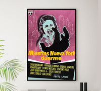 While the City Sleeps 1956 - Spain - v1 - Classic Movie Poster