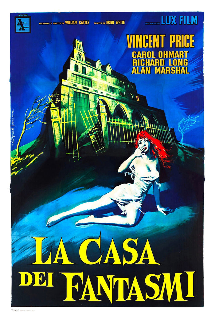 House on Haunted Hill 1959 - Italy - v1 - Classic Movie Poster