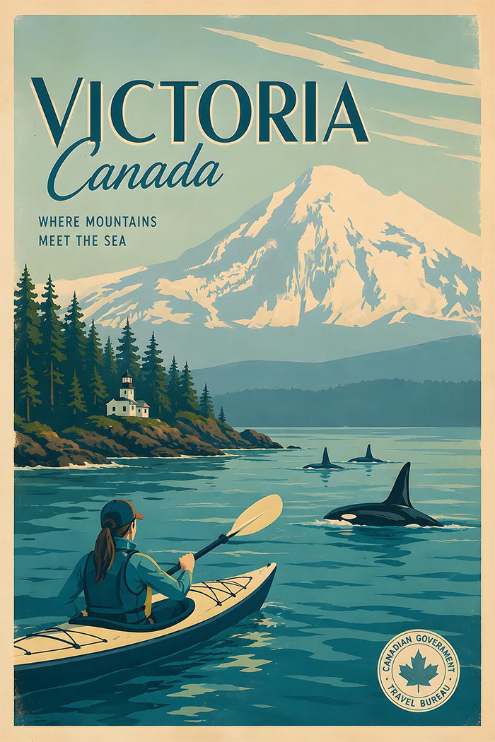Canada- Victoria 2 - Vintage Tourism Travel Poster