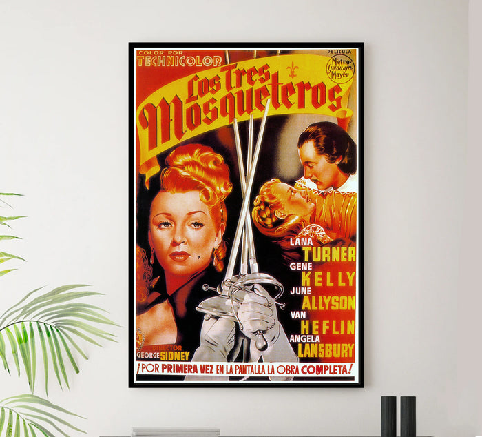 The Three Musketeers 1948 - Spain - v3 - Classic Movie Poster
