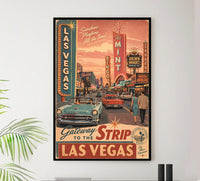 Nevada - Las Vegas - Vintage Tourism Travel Poster