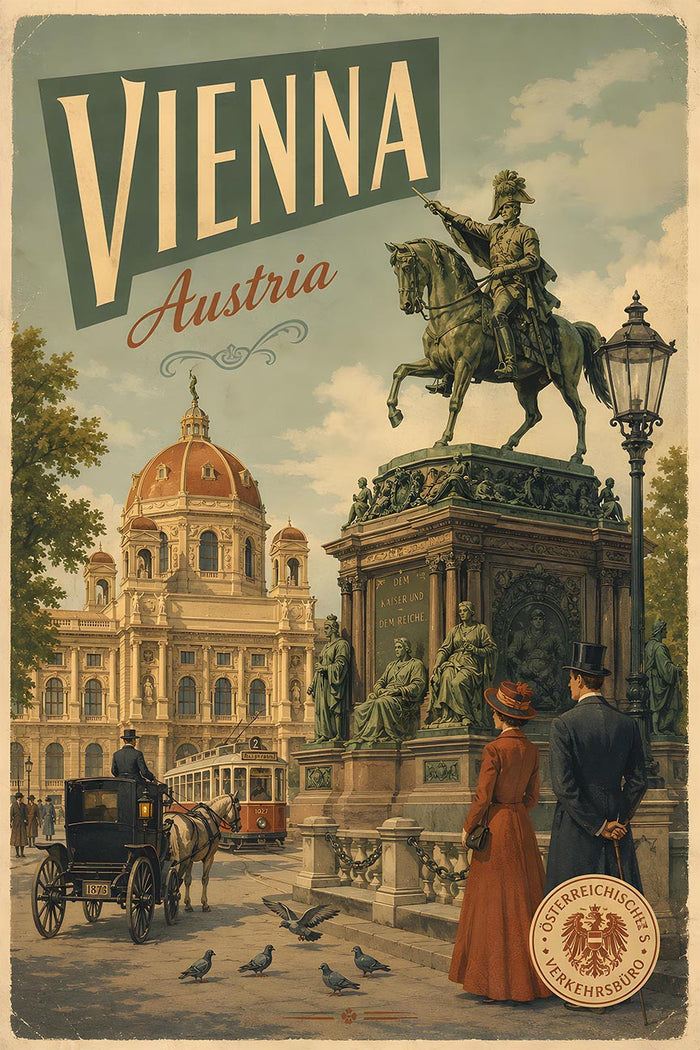Austria - Vienna - Vintage Tourism Travel Poster