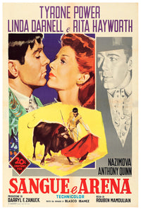 Blood and Sand 1941 - Rita Hayworth - Italy - Classic Movie Poster