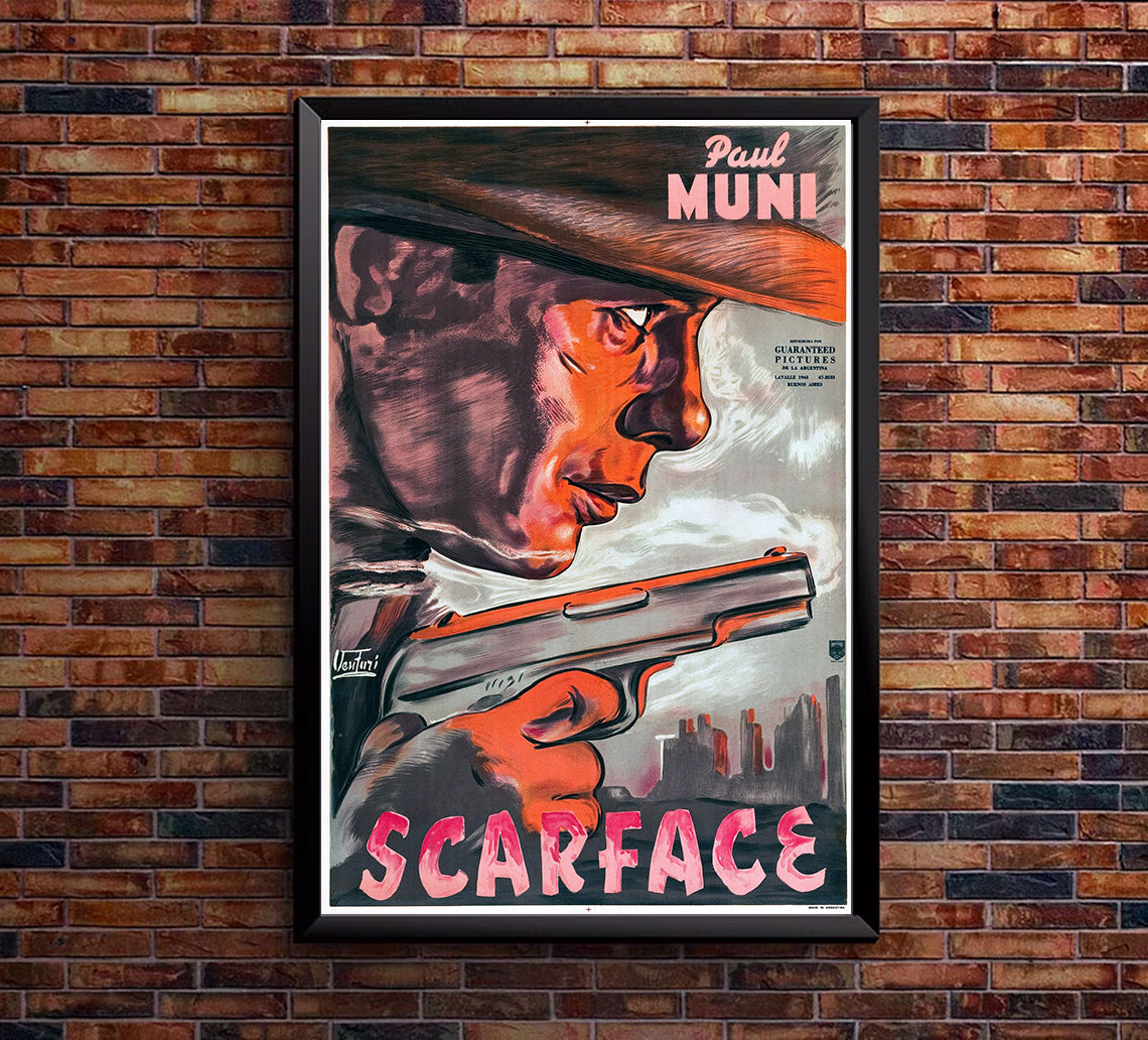Scarface 1932 - Argentina - v1 - Classic Movie Poster
