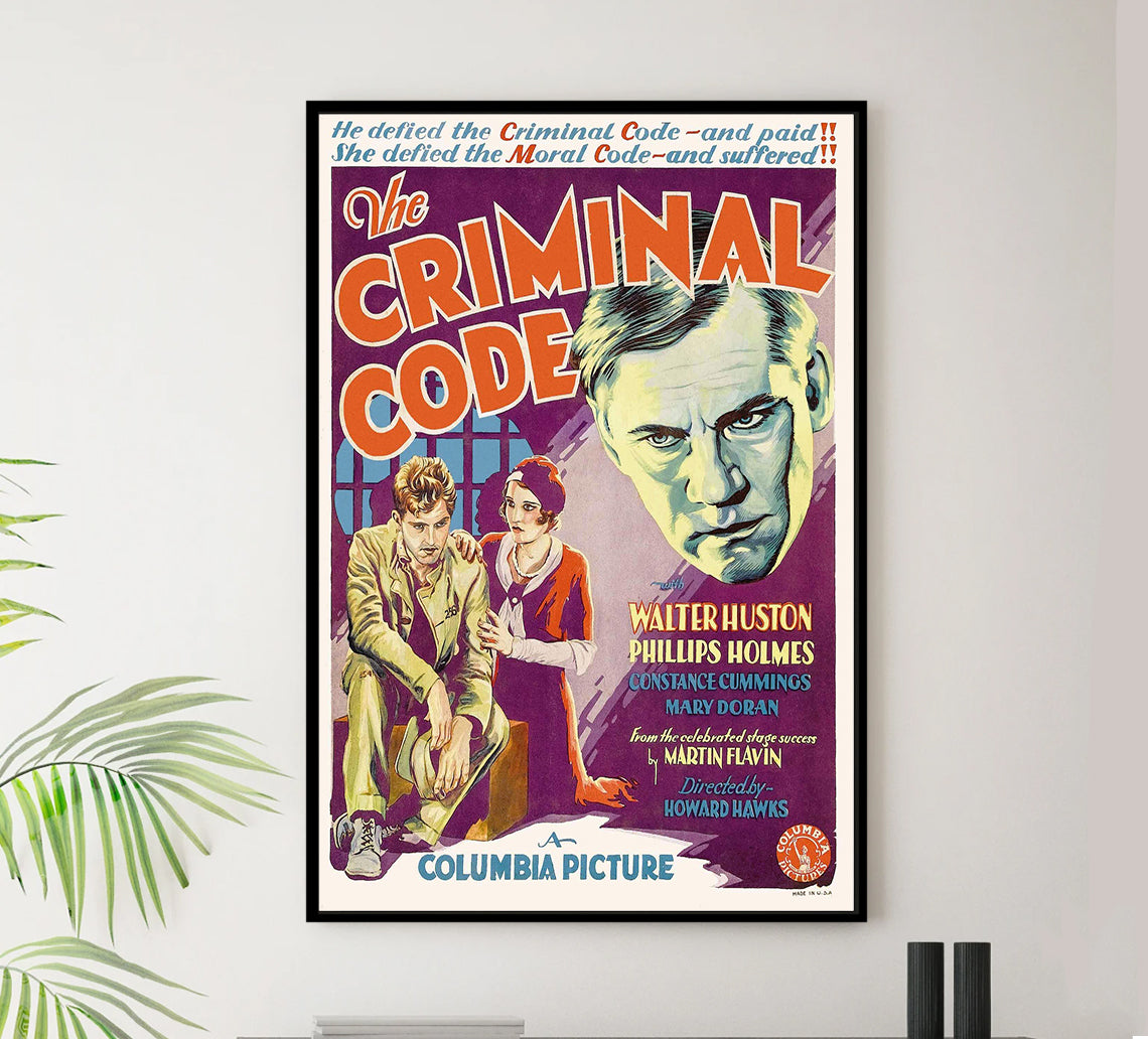 The Criminal Code 1931 - US - v1 - Classic Movie Poster