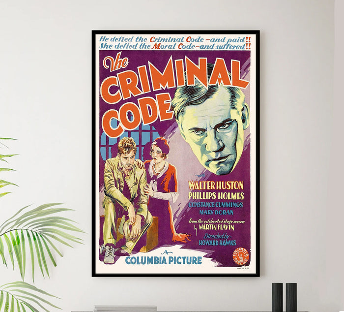 The Criminal Code 1931 - US - v1 - Classic Movie Poster