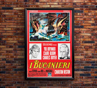 The Buccaneer 1958 - Italy - v1 - Classsic Movie Poster