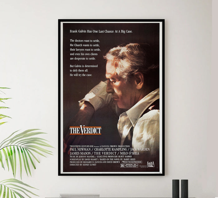 The Verdict 1982 - Paul Newman - US - Classic Movie Poster