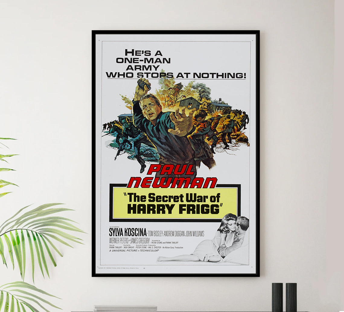 The Secret War of Harry Frigg 1968 - Paul Newman - US - Classic Movie Poster