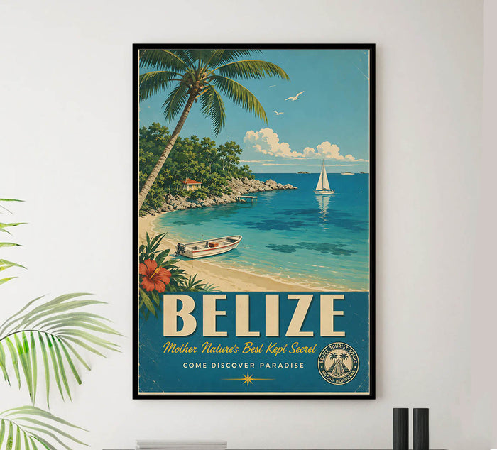 Belize - Tourism - v1 - Vintage Travel Poster