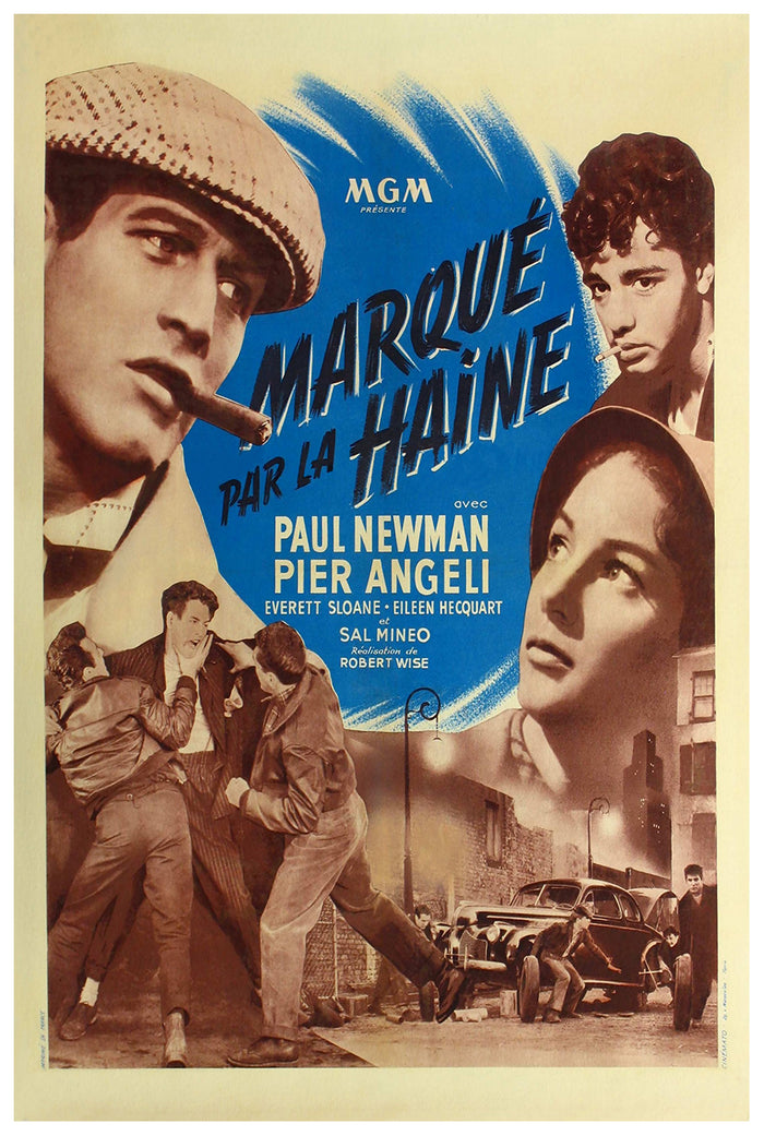 Somebody Up There Likes Me 1956 - Paul Newman - France - Classic Movie Poster