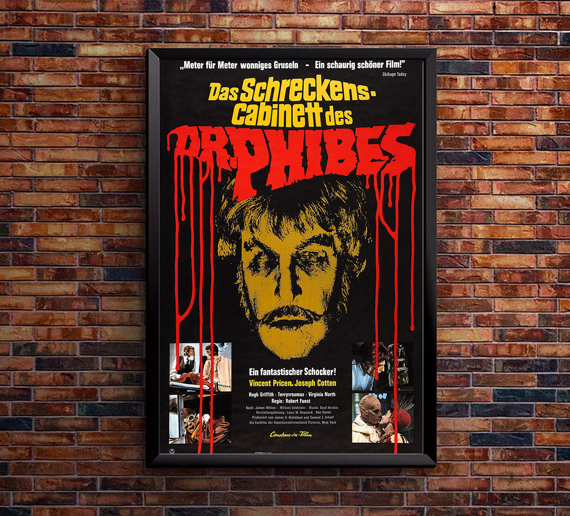 The Abominable Dr. Phibes 1971 - Germany - v1 - Classic Movie Poster