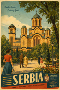 Serbia - Tourism - v1 - Vintage Travel Poster