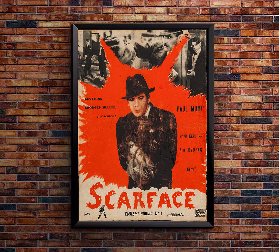 Scarface 1932 - France - v2 - Classic Movie Poster
