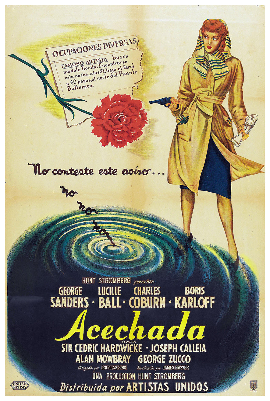 Lured 1947 - Argentina - v1 - Classic Movie Poster