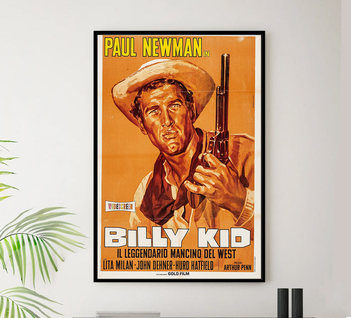 The Left Handed Gun 1958 - Paul Newman - Italy - Classic Movie Poster