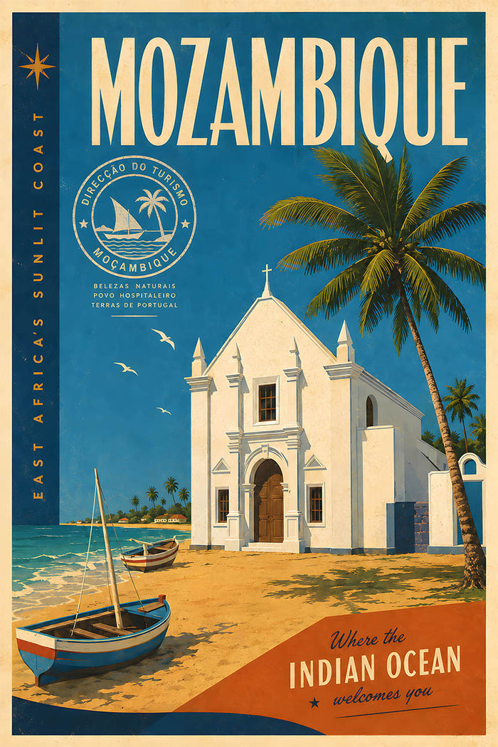 Mozambique - Tourism - v1 - Vintage Travel Poster