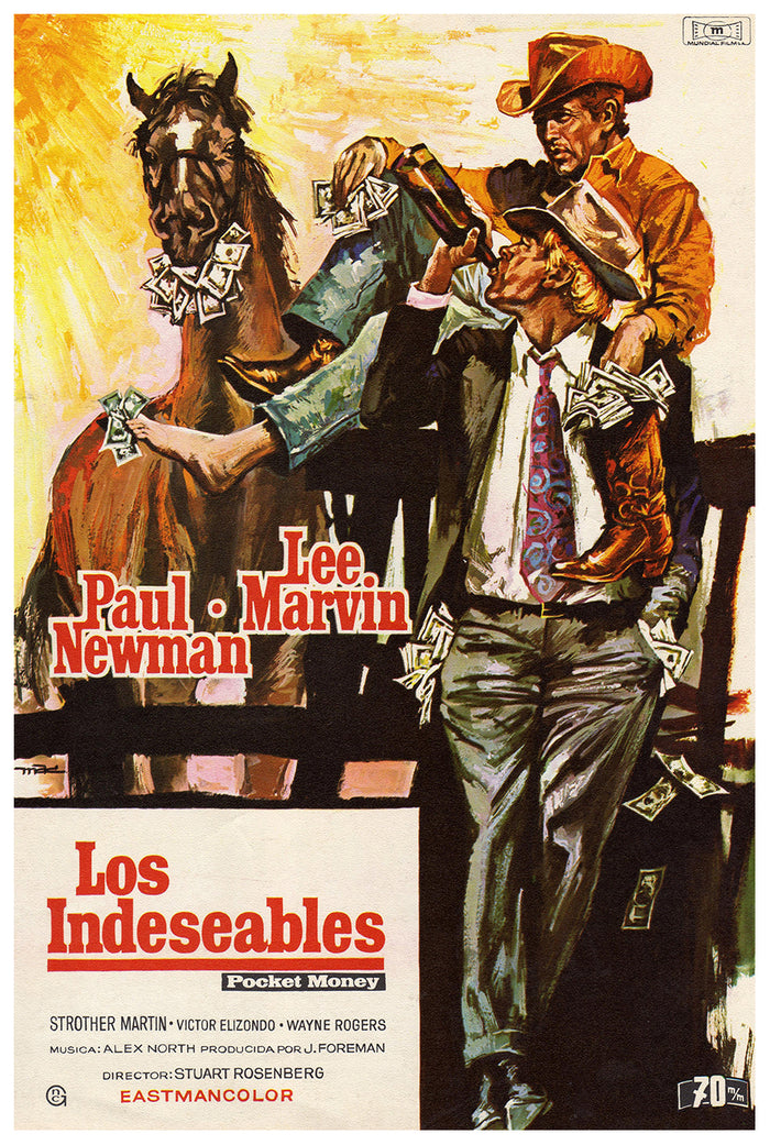 Pocket Money 1972 - Paul Newman - Spain - Classic Movie Poster