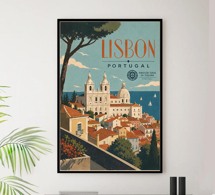 Portugal - Lisbon - Vintage Tourism Travel Poster