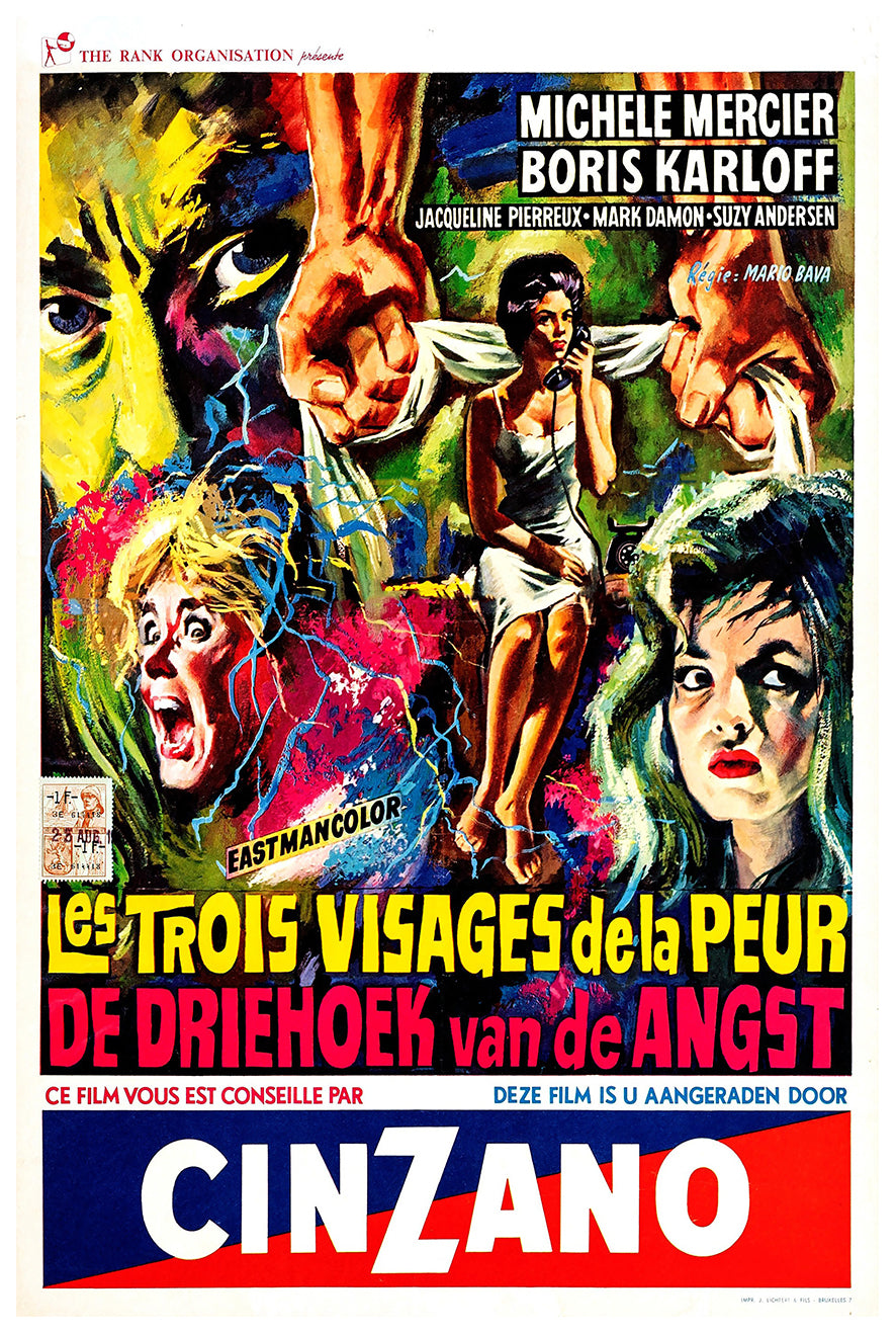 I tre volti della paura 1963 - Belgium - v1 - Classic Movie Poster