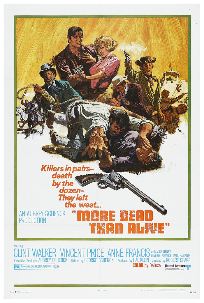 More Dead Than Alive 1969 - US - v1 - Classic Movie Poster