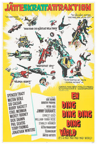 It's a Mad Mad Mad Mad World 1963 - Sweden - v1 - Classic Movie Poster