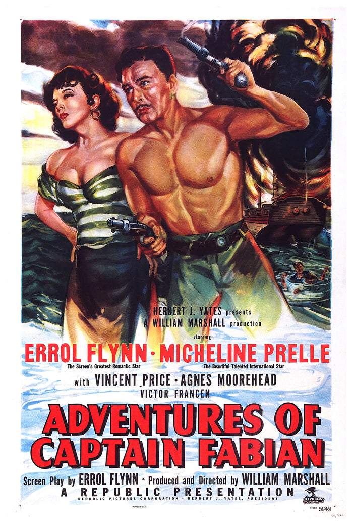 Adventures of Captain Fabian 1951 - US - v1 - Classic Movie Poster