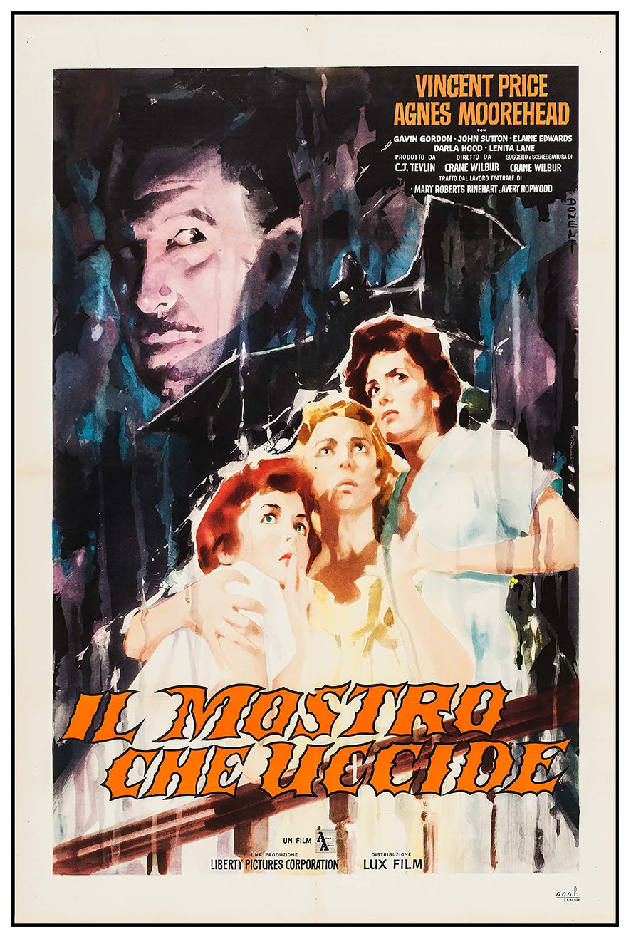 The Bat 1959 - Italy - v1 - Classic Movie Poster
